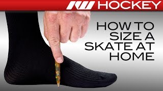 How to Find Your Hockey Skate Size amp Fit at Home [upl. by Ledeen518]