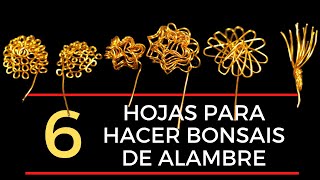 🍃COMO HACER HOJAS DE ALAMBRE PARA BONSAIS  TUTORIAL [upl. by Assin449]