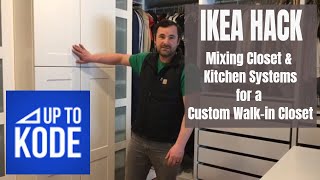 IKEA Hack  Mixing the Closet amp Kitchen Systems for a Custom Walkin Closet [upl. by Cristionna628]