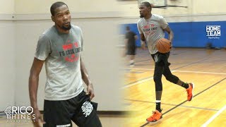 Kevin Durant Workout amp Full Court 2 on 2 With Rico Hines [upl. by Wixted34]