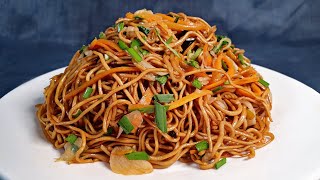 Mine Frite Mauricienne Veg 🇲🇺  Vegetables Chow Mein Fried Noodles Recipe [upl. by Tedder]