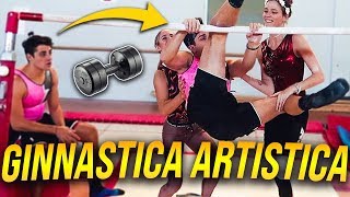 PROVO GINNASTICA ARTISTICA CON LASABRI E GINNASTA DI SERIE A Divertente [upl. by Anomahs]