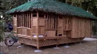 BambooNipa Hut Bahay Kubo for Low Cost Housing in Philippines [upl. by Sidney]