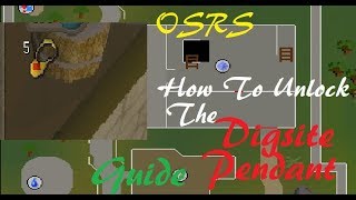 OSRS How To Unlock The Digsite Pendant Quick Guide [upl. by Doherty418]