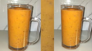 HOW TO MAKE A PERFECTDELICIOUS PAWPAWPAPAYA amp BANANA SMOOTHIE [upl. by Tade42]