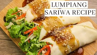 LUMPIANG SARIWA with Homemade Wrapper And Sauce [upl. by Robby596]