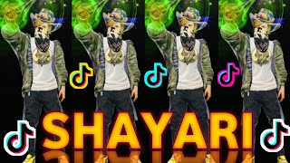 Free Fire Tik Tok Shayari Video ❤️ Free Fire Shayari Video 😱 FF Shayari 😍 [upl. by Ynolem]