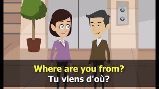 apprendre langlais conversation  leçon 1 [upl. by Ahsimit368]