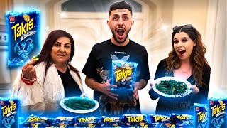 Eating the Most RARE Takis in the WORLD Blue Takis [upl. by Idnahs138]