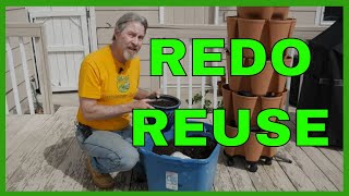 How to Revitalize Old Potting Soil Containers amp GreenStalk [upl. by Abocaj]