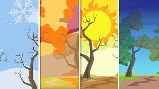 saisons chanson  chanson de dessin animé pour les enfants  comptines  Kids Rhymes  Seasons Song [upl. by Blackburn387]