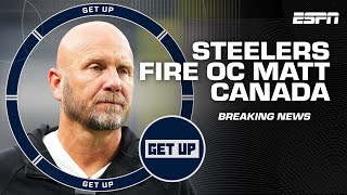 Steelers fire offensive coordinator Matt Canada  Get Up [upl. by Novyak752]