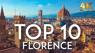 TOP 10 Things to do in FLORENCE  Italy Travel Guide 4K [upl. by Sim369]