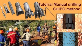 Tutorial manual borehole drilling SHIPO method [upl. by Lirpa]