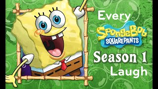 Every Spongebob Laugh Season 1 [upl. by Adnarram325]