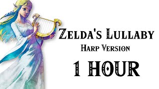 Zeldas Lullaby 1 Hour  Harp Version [upl. by Eradis]