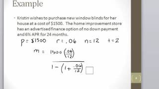 Math 120 Section 104 Installment Payment Formula [upl. by Alekehs]