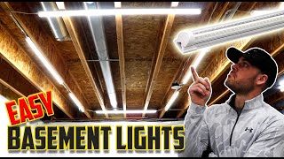 Quick amp Easy DIY LED Fixtures  Basement Garage or Attic [upl. by Lean]