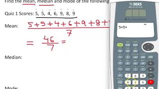 Calculating Mean Median and Mode [upl. by Enylrac60]