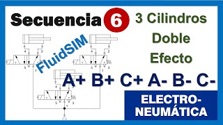 Secuencia 6 A B C A B C Electroneumática [upl. by Ainegul]