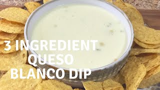 3 Ingredient Queso Blanco Dip Mexican Restaurant Style with Chef Kristi [upl. by Ssidnak]