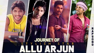 Journey of Stylish Star Allu Arjun  AlluArjunRAPSong  A Thaman S Musical [upl. by Aseram227]