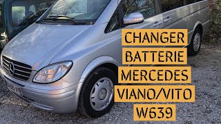 ⚠️Changer Batterie Mercedes Vito Viano Mercedes Take off Battery Mercedes Viano [upl. by Airdnaid]