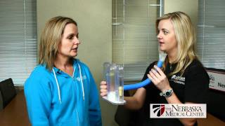 How To Use An Incentive Spirometer Or Respirometer [upl. by Kelila]