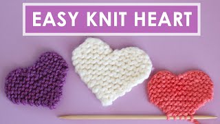 Easy Heart Knitting Pattern 💖 Original by Studio Knit [upl. by Driscoll]