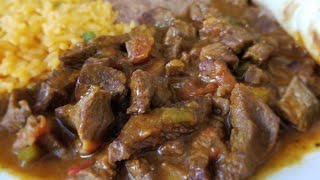 CARNE GUISADA  TEXMEX STYLE  How to make Mexican beef stew [upl. by Wan]