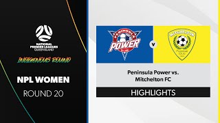 NPL Women R20  Peninsula Power vs Mitchelton FC Highlights [upl. by Ardekal]