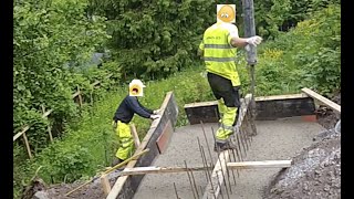 Norwegian Concrete workers FAILS at work Concrete fail  Blown formwork [upl. by Eri903]