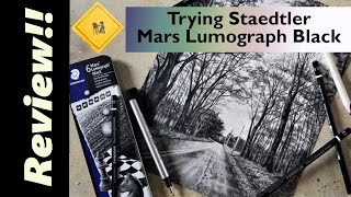 Review ✏️Trying the Staedtler Mars Lumograph Black Pencils ✏️ [upl. by Burkhard]