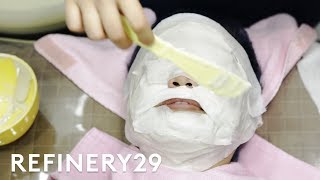 I Got A Glass Skin Facial In South Korea  Beauty With Mi  Refinery29 [upl. by Emmalyn]