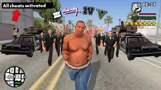 What Happens If You Activate All Cheats In GTA Games 20012023 [upl. by Yatnohs]