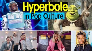 Hyperbole Examples in Songs Movies and TV [upl. by Pejsach]