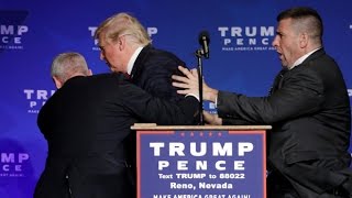 Donald Trump rushed off stage during rally in Nevada [upl. by Jane]