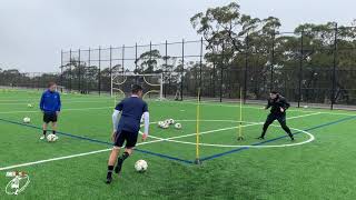 Passing amp Finishing Combinations  Joner Football Training  Soccer [upl. by Lyrpa611]