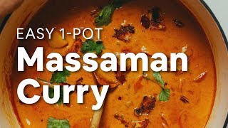 Easy 1Pot Massaman Curry  Minimalist Baker Recipes [upl. by Yevette]