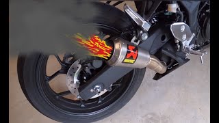 2020 Yamaha MT03 Akrapovic Exhaust Clip [upl. by Brey]