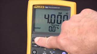 Fluke 789 ProcessMeter™ How To Source 420 Milliamps [upl. by Annawahs962]