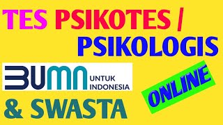 Soal tes psikotespsikologis online bumn dan swasta [upl. by Sixela]