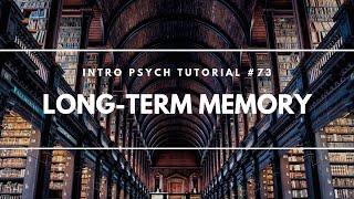 LongTerm Memory Intro Psych Tutorial 73 [upl. by Nnayt330]