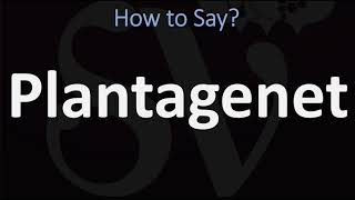 How to Pronounce Plantagenet CORRECTLY French amp English Pronunciation [upl. by Adnilahs]