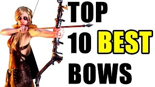 Skyrim Top 10 Bows Best Damage [upl. by Annert]