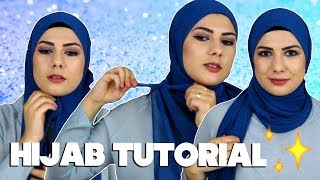 HIJAB TUTORIAL 3 formas simples e fáceis de usar  Simple and Easy [upl. by Munt666]