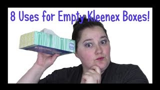 8 Uses for Empty Kleenex Boxes Upcycle Craft [upl. by Llerrehs]