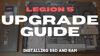 Lenovo Legion 5 Upgrade Guide  Installing SSD and RAM [upl. by Bibi]