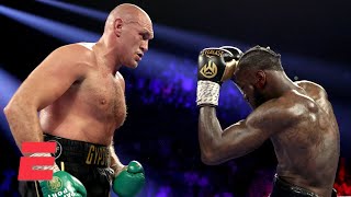 Tyson Fury beats Deontay Wilder via TKO  Boxing on ESPN [upl. by Trip540]