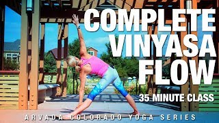 35 Min Complete Vinyasa Flow Yoga Class  Five Parks Yoga [upl. by Samaj369]